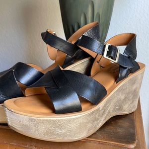 Kork-Ease Ava platform wedge sandal 6M like new!